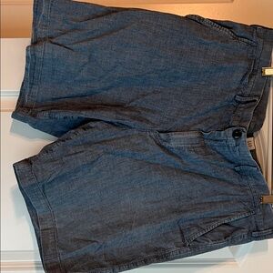 GAP Men's Denim Blue Flat Front Shorts